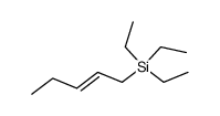 (E)-triethyl(pent-2-en-1-yl)silane结构式