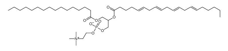 1-O-hexadecyl-2-arachidonyl-sn-glycero-3-phosphocholine structure