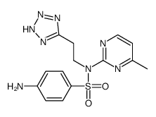 4-amino-N-(4-methylpyrimidin-2-yl)-N-[2-(2H-tetrazol-5-yl)ethyl]benzenesulfonamide Structure