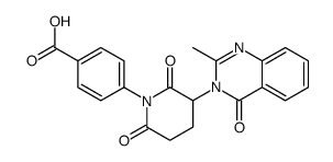 4-[3-(2-methyl-4-oxoquinazolin-3-yl)-2,6-dioxopiperidin-1-yl]benzoic acid结构式