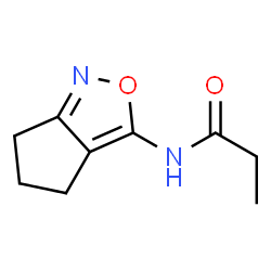 Propanamide,N-(5,6-dihydro-4H-cyclopent[c]isoxazol-3-yl)- structure