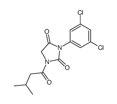 3-(3,5-dichlorophenyl)-1-(3-methylbutanoyl)imidazolidine-2,4-dione structure