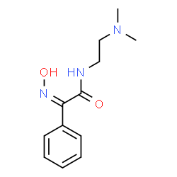 (2Z)-N-[2-(dimethylamino)ethyl]-2-(hydroxyimino)-2-phenylethanamide结构式