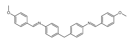 1-(4-methoxyphenyl)-N-[4-[[4-[(4-methoxyphenyl)methylideneamino]phenyl]methyl]phenyl]methanimine结构式