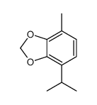 4-methyl-7-propan-2-yl-1,3-benzodioxole结构式