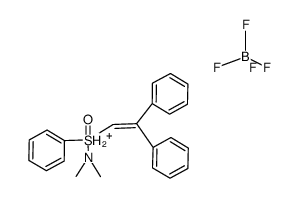 (2,2-diphenylethenyl)(dimethylamino)phenylsulfoxonium tetrafluoroborate Structure