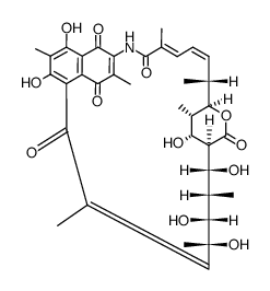 31-Oxo 14,21-dihydroxy-7-O,31-cycloprotostreptovaricin I structure