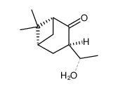 (1R,3R,5R)-6,6-Dimethyl-3-(1-hydroxyethyl)bicyclo[3.1.1]heptan-2-one Structure