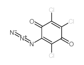 2,5-Cyclohexadiene-1,4-dione,2-azido-3,5,6-trichloro- structure