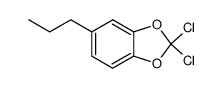 2,2-dichloro-5-propyl-benzo[1,3]dioxole结构式