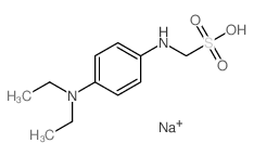 [(4-diethylaminophenyl)amino]methanesulfonic acid Structure