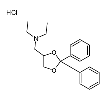 (2,2-diphenyl-1,3-dioxolan-4-yl)methyl-diethylazanium,chloride结构式