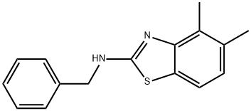 n-benzyl-4,5-dimethyl-1,3-benzothiazol-2-amine Structure