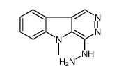 (5-methylpyridazino[4,5-b]indol-4-yl)hydrazine结构式