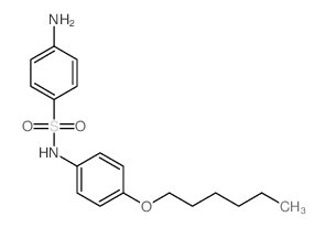 4-amino-N-(4-hexoxyphenyl)benzenesulfonamide结构式