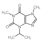 1,7-dimethyl-3-propan-2-yl-purine-2,6-dione结构式