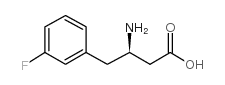 (R)-3-氨基-4-(3-氟苯基)丁酸结构式