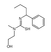 1-(2-hydroxyethyl)-1-methyl-3-(1-phenylbutyl)thiourea Structure