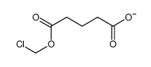 5-(chloromethoxy)-5-oxopentanoate结构式