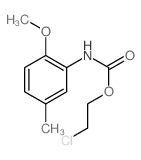 Carbamic acid, (2-methoxy-5-methylphenyl)-, 2-chloroethyl ester结构式
