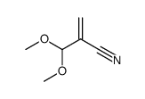 2-(Dimethoxymethyl)acrylonitrile结构式