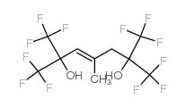 (E)-1,1,1,7,7,7-hexafluoro-4-methyl-2,6-bis(trifluoromethyl)hept-3-ene-2,6-diol结构式