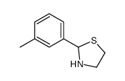 2-(3-methylphenyl)-1,3-thiazolidine structure