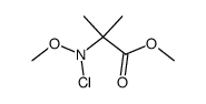 methyl ester of α-(N-chloro-N-methoxyamino)isobutyric acid Structure