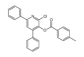 2-chloro-4,6-diphenyl-3-(p-toluoyloxy)pyridine结构式