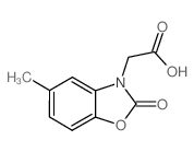 (5-甲基-2-氧代-苯并噁唑-3-基)-乙酸结构式
