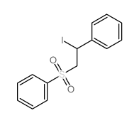 (2-iodo-2-phenyl-ethyl)sulfonylbenzene结构式