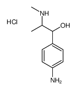 [1-(4-aminophenyl)-1-hydroxypropan-2-yl]-methylazanium,chloride结构式