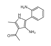 2-methyl-3-acetyl-4-amino-5-(2-aminophenyl)pyrrole结构式