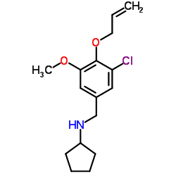 N-[4-(Allyloxy)-3-chloro-5-methoxybenzyl]cyclopentanamine结构式