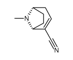 8-Azabicyclo[3.2.1]oct-2-ene-2-carbonitrile,8-methyl-,(1R,5S)-(9CI)结构式