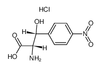 2-amino-3-hydroxy-3-(4-nitrophenyl)propionic acid hydrochloride结构式