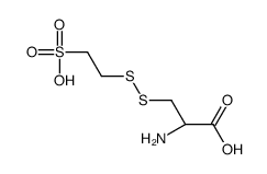 (2R)-2-amino-3-(2-sulfoethyldisulfanyl)propanoic acid结构式