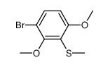 (3-bromo-2,6-dimethoxyphenyl)(methyl)sulfane结构式