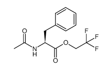 2,2,2-trifluoroethyl acetyl-L-phenylalaninate结构式