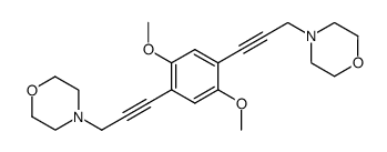 2,5-bis(3'-N-morpholino-1'-propynyl)-1,4-dimethoxybenzene结构式