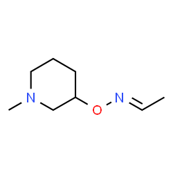 Acetaldehyde, O-(1-methyl-3-piperidinyl)oxime (9CI) Structure