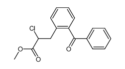 methyl 3-(2-benzoylphenyl)-2-chloropropanoate Structure