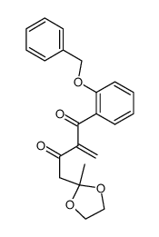 3-(2-benzyloxybenzoyl)-1-(2-methyl-1,3-dioxolan-2-yl)but-3-en-2-one结构式