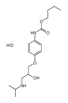 [3-[4-(butoxycarbonylamino)phenoxy]-2-hydroxy-propyl]-propan-2-yl-azan ium chloride structure