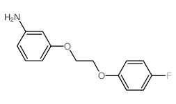 3-[2-(4-Fluoro-phenoxy)-ethoxy]-phenylamine结构式
