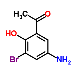 1-(5-Amino-3-bromo-2-hydroxyphenyl)ethanone Structure