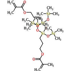 1,3-BIS(3-(METHACRYLOXY)PROPYL)-1,1,3,3-TETRAKIS(TRIMETHYLSILOXY)DISILOXANE Structure