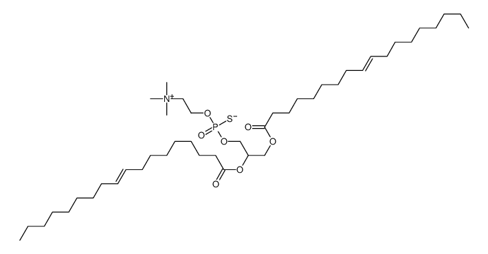 2-[2,3-bis[[(Z)-octadec-9-enoyl]oxy]propoxy-oxidophosphinothioyl]oxyethyl-trimethylazanium Structure