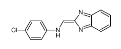 N-(benzimidazol-2-ylidenemethyl)-4-chloroaniline结构式