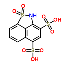 2H-naphth[1,8-cd]isothiazole-3,5-disulphonic acid 1,1-dioxide Structure